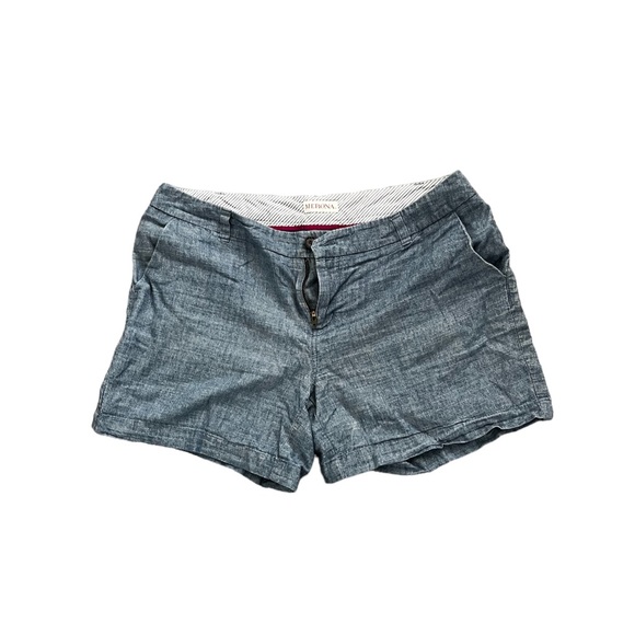 Merona Heathered Blue Shorts size 8 - Picture 1 of 5